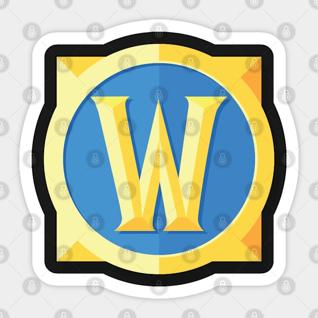 World of Warcraft Logo T-Shirt Sticker by kelmyster88